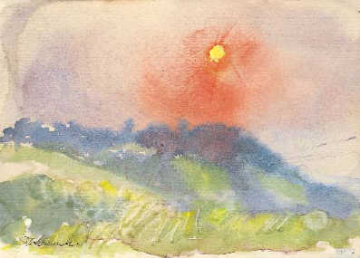 Shizsu Takahashi: Sun Setting