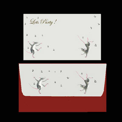 Party Invitation: Dancing Mice