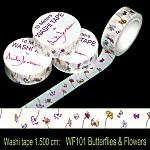 Washi Tapes: Butterflies and Flowers