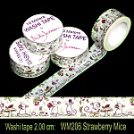 Washi Tapes: Strawberry Mice
