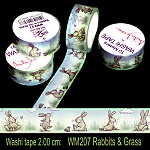 Washi Tapes: Rabbits and Grass